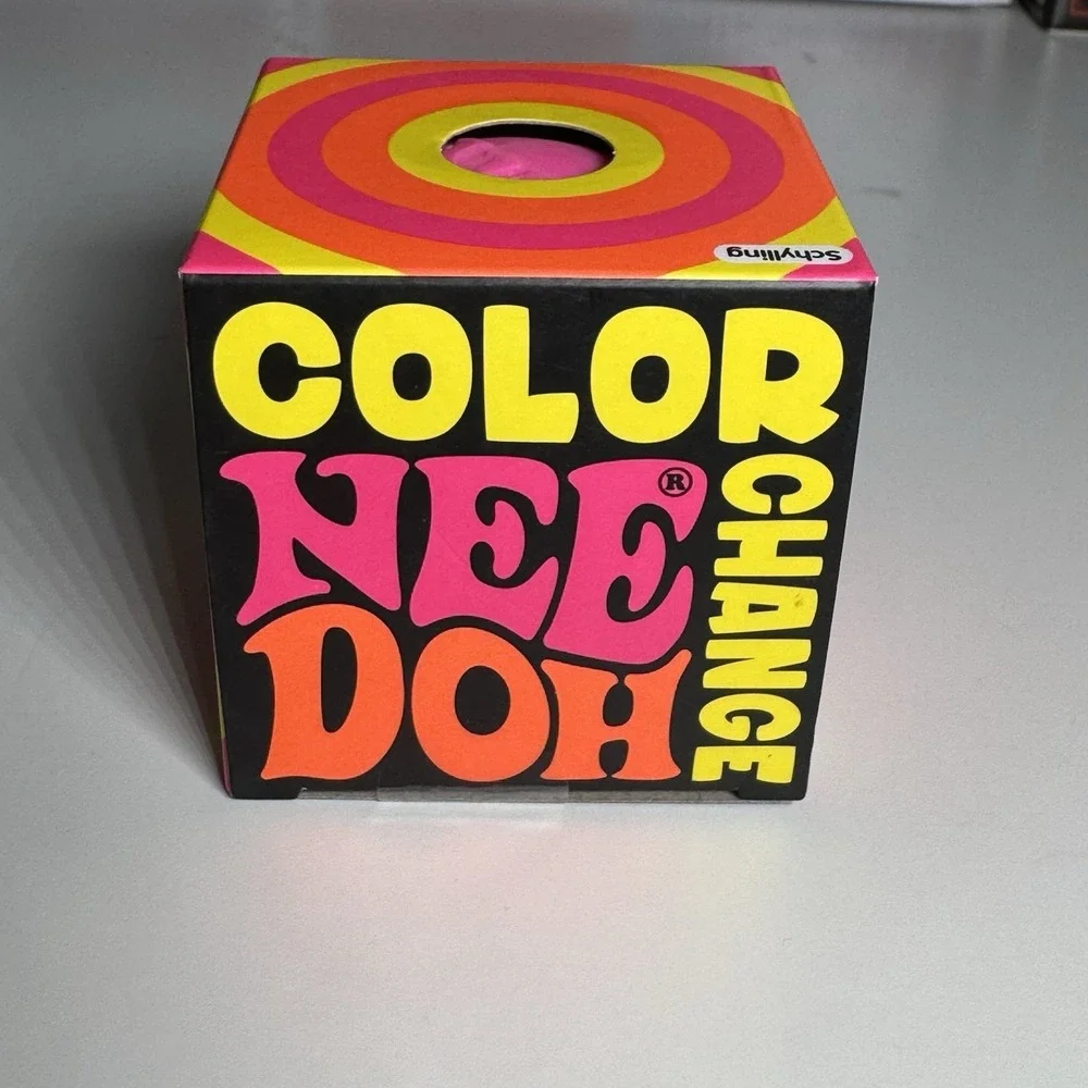 NEW!! NeeDoh Color Change Stress Reliever Squeeze Ball | Schylling | Pink